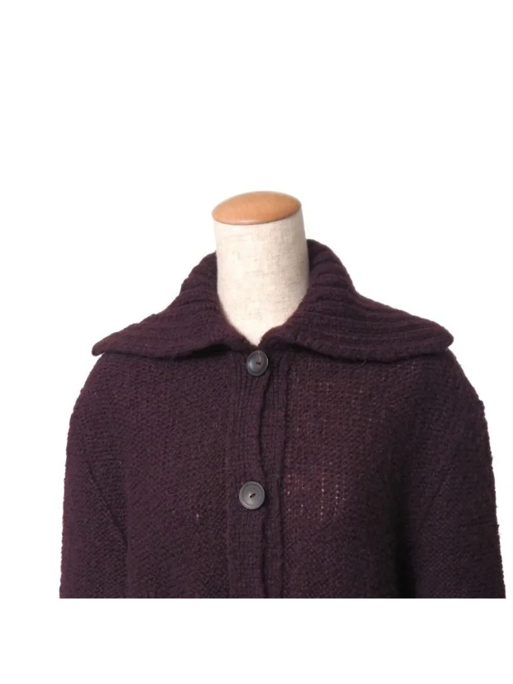 Gucci Vintage Knit Belted Long Cardigan Coat Mohair Blend